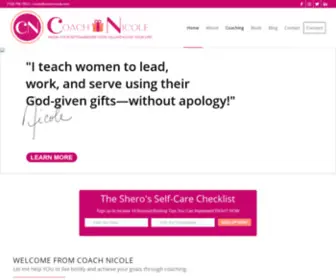 Coachnicole.com(Coach Nicole Kirksey) Screenshot