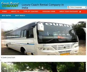 Coachrentalcompany.com(Bus Hire Delhi) Screenshot