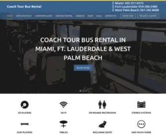 Coachtourbusrental.com(Coach Tour Bus Rental in Miami) Screenshot