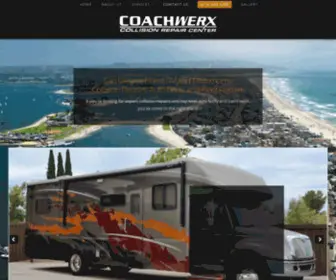 Coachwerxsd.com(San Diego's Finest RV and Motorhome Collision Repairs) Screenshot