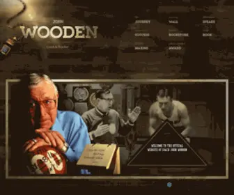 Coachwooden.com(Official Site of Coach Wooden) Screenshot