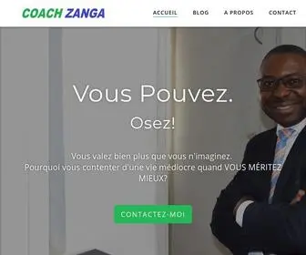 CoachZanga.com(Accueil) Screenshot