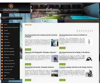 Coacmab.com(Colegio de Arquitectos) Screenshot