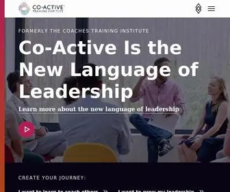 Coactive.com(Leadership Training & Life Coaching Certification) Screenshot
