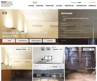 Coacv.org(Colegio Oficial de Arquitectos de la Comunidad Valenciana) Screenshot