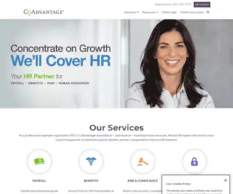 Coadvantage.com(HR Outsourcing) Screenshot