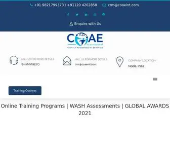 Coaeint.com(Centre of Assessment for Excellence) Screenshot