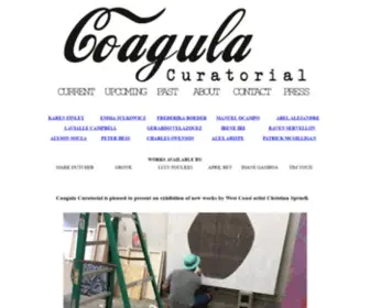 Coagulacuratorial.com(Coagula Curatorial) Screenshot