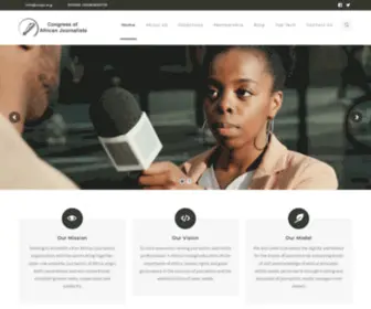 Coajs.org(CONGRESS OF AFRICAN JOURNALISTS) Screenshot
