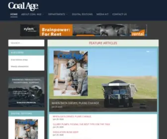 Coalage.com(Coal Age) Screenshot