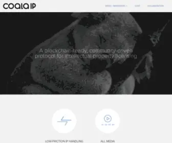 Coalaip.org(COALA IP is a free and open way to describe intellectual property rights and licensing transactions) Screenshot