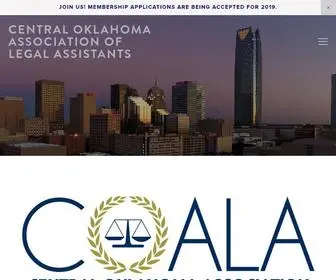 Coalaokc.org(CENTRAL OKLAHOMA ASSOCIATION OF LEGAL ASSISTANTS) Screenshot