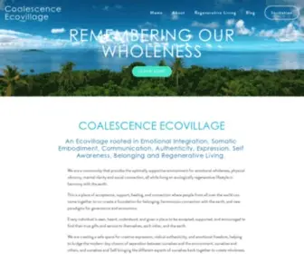 Coalescenceecovillage.com(Coalescence Ecovillage) Screenshot