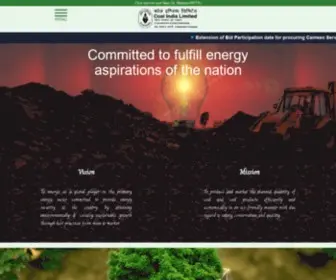 Coalindia.in(Coal India Limited) Screenshot
