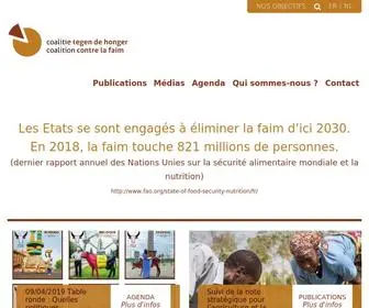 Coalitioncontrelafaim.be(Coalition contre la faim) Screenshot