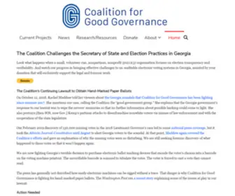 Coalitionforgoodgovernance.org(Coalition for Good Governance) Screenshot