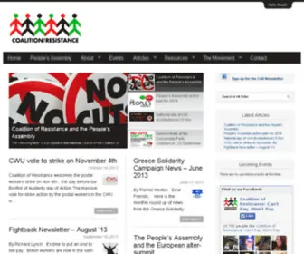 Coalitionofresistance.org.uk(Coalitionofresistance) Screenshot
