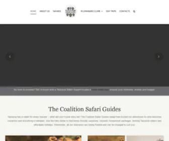 Coalitionsafariguides.com(The coalition Safari Guides) Screenshot