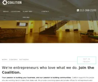 Coalitionspace.com(Coalition Coworking Space) Screenshot