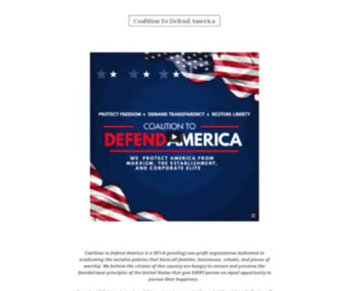 Coalitiontodefendamerica.com(Coalitiontodefendamerica) Screenshot