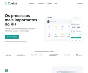 Coalize.com.br(A plataforma dos profissionais de RH) Screenshot