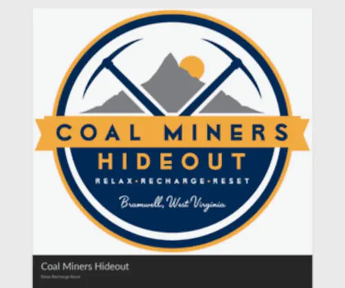 Coalminershideout.com(Coal Miners Hideout) Screenshot