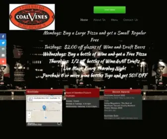 Coalvinespizza.com(Coal Vines Pizza & Wine Bar) Screenshot