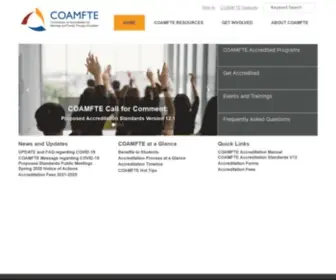 Coamfte.org(COAMFTE) Screenshot