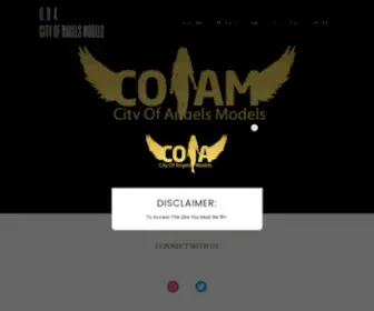 Coamodels.com(City of Angels Models) Screenshot