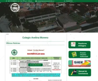 Coamsocorro.edu.co(Colegio Avelina Moreno) Screenshot