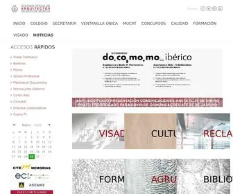 Coamu.es(Colegio Oficial de Arquitectos de la Region de Murcia) Screenshot