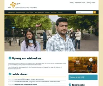 Coa.nl(Centraal Orgaan opvang asielzoekers) Screenshot