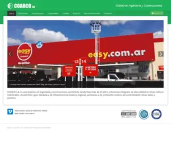 Coarco.com.ar(Constructora Coarco S.A) Screenshot