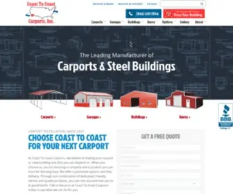 Coast-TO-Coastcarports.com(Coast To Coast Carports) Screenshot