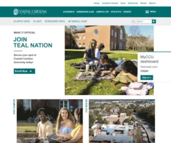Coastal.edu(The official website of Coastal Carolina University. CCU) Screenshot