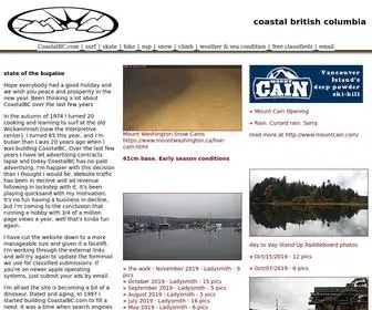 Coastalbc.com(Coastal British Columbia) Screenshot