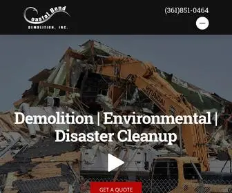 Coastalbenddemolition.com(Coastal Bend Demolition) Screenshot