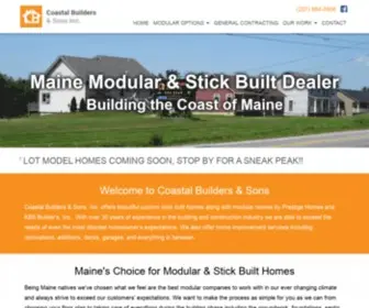 Coastalbuildersofmaine.com(Coastal Builders & Sons) Screenshot