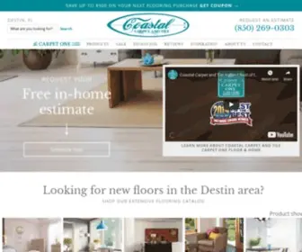 Coastalcarpetntiledestin.com(Flooring in Destin from Coastal Carpet and Tile Carpet One Floor & Home) Screenshot