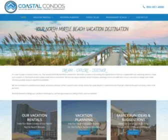 Coastalcondos.com(North Myrtle Beach Affordable Vacation Condo Rentals) Screenshot