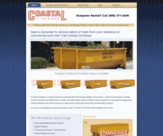 Coastalcontainer.com(Call Coastal Container) Screenshot