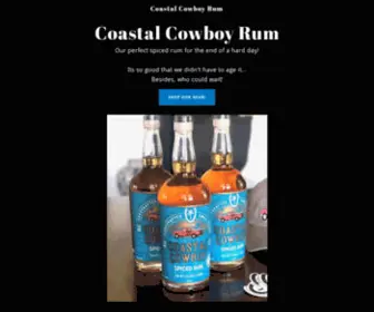 Coastalcowboy.com(Coastal Cowboy Spiced Rum) Screenshot