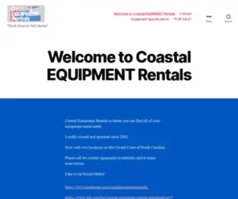 Coastalequipmentrentals.com(Coastal Equipment Rentals) Screenshot