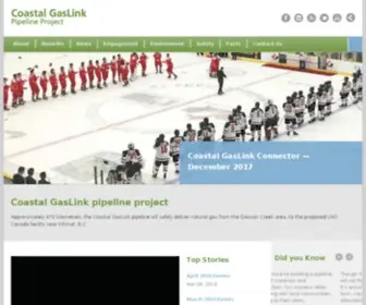 Coastalgaslink.com(Coastal GasLink) Screenshot