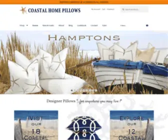 Coastalhomepillows.com(Decorative Beach Throw & Toss Pillows) Screenshot