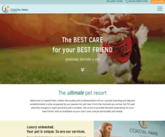 Coastalpawspetresort.com(Coastal Paws Pet Resort) Screenshot