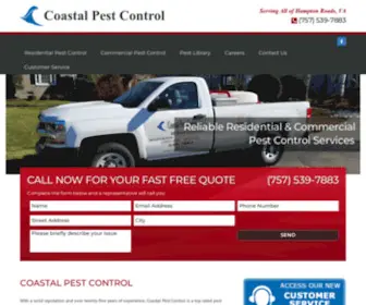 Coastalpestcontrol.com(Virginia Termite and Bug) Screenshot