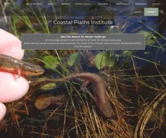 Coastalplains.org(Preserve the biotic diversity of the Coastal Plain of the southeastern United States) Screenshot