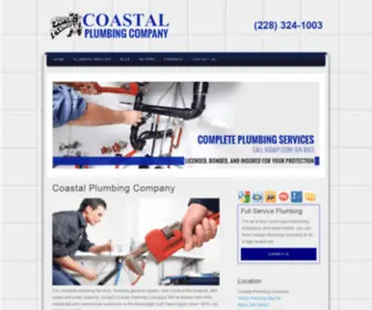 Coastalplumbingms.com(Well this is embarrassing) Screenshot