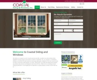 Coastalsidingandwindows.com(Coastal Siding & Windows) Screenshot